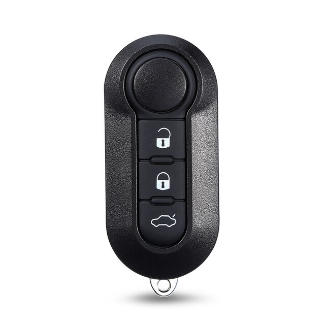 For Fiat 3 button remote key blank white button