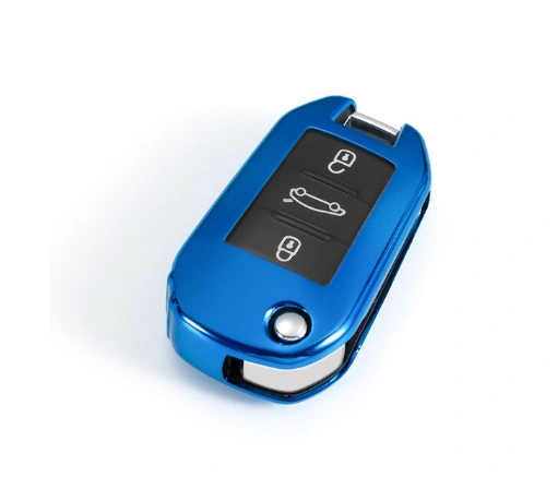 TPU Car Key protective Case For citroen peugeot remote key, can choose color