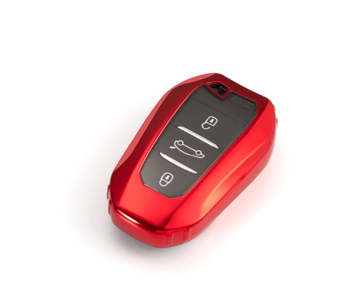 TPU Car Key protective Case For citroen peugeot remote key, can choose color