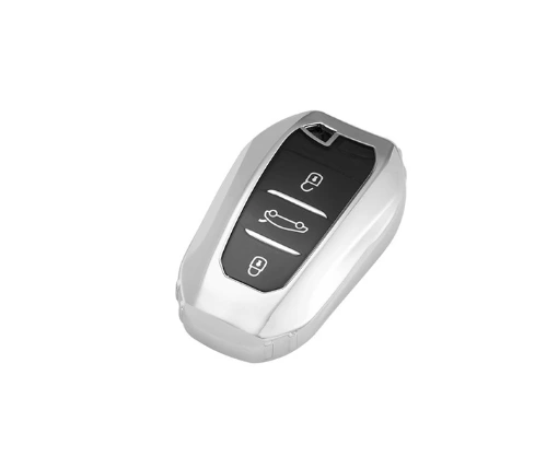 TPU Car Key protective Case For citroen peugeot remote key, can choose color
