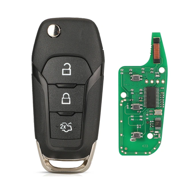 Aftermarket Ford 3 button remote key with 434mhz with 49 chip FCCID: DS7T-15K601-B
