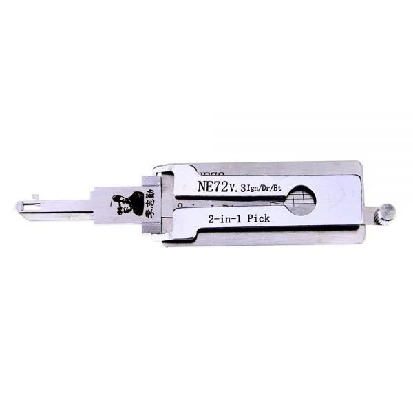 Original LISHI NE72 2 in 1 Decoder and Pick for Citroen Peugeot
