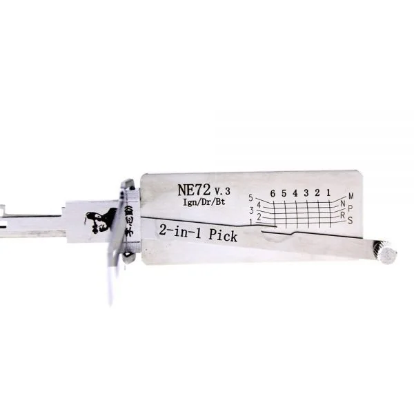 Original LISHI NE72 2 in 1 Decoder and Pick for Citroen Peugeot
