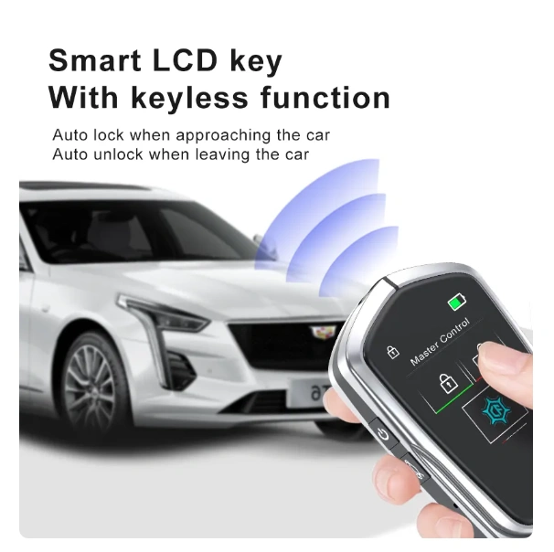 CF858 Modified Universal Smart Remote Key LCD Screen For BMW For Kia For Benz For VW Comfort Keyless Entry Korean/English