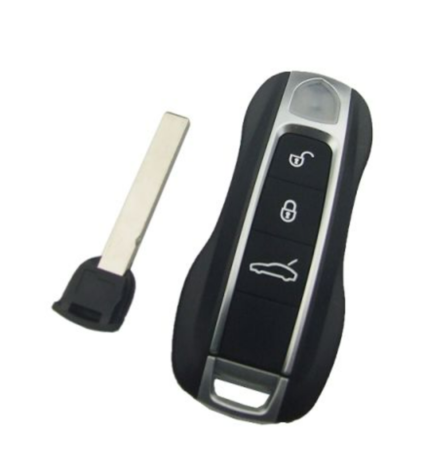 For Porsche 3 and 4  button remote key blank with emmergency key blade