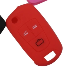 For Opel 3 button key silicone case black blue red color