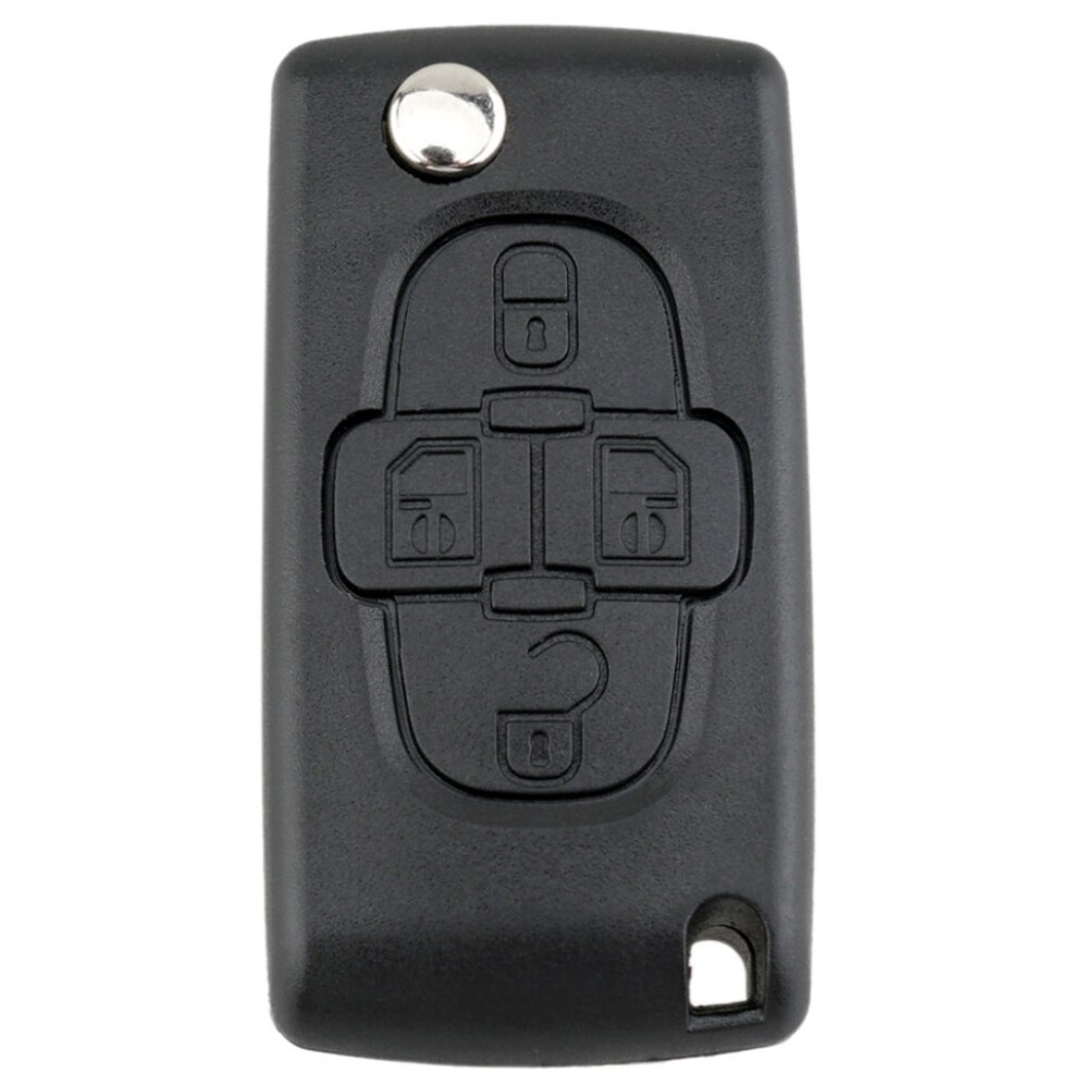For Citroen/Peugeot 4 button with light ASK FSK 433Mhz For Peugeot 206 307 308 407 Partner for Citroen C4 C5 C3 Berlingo Xsara Remote Key