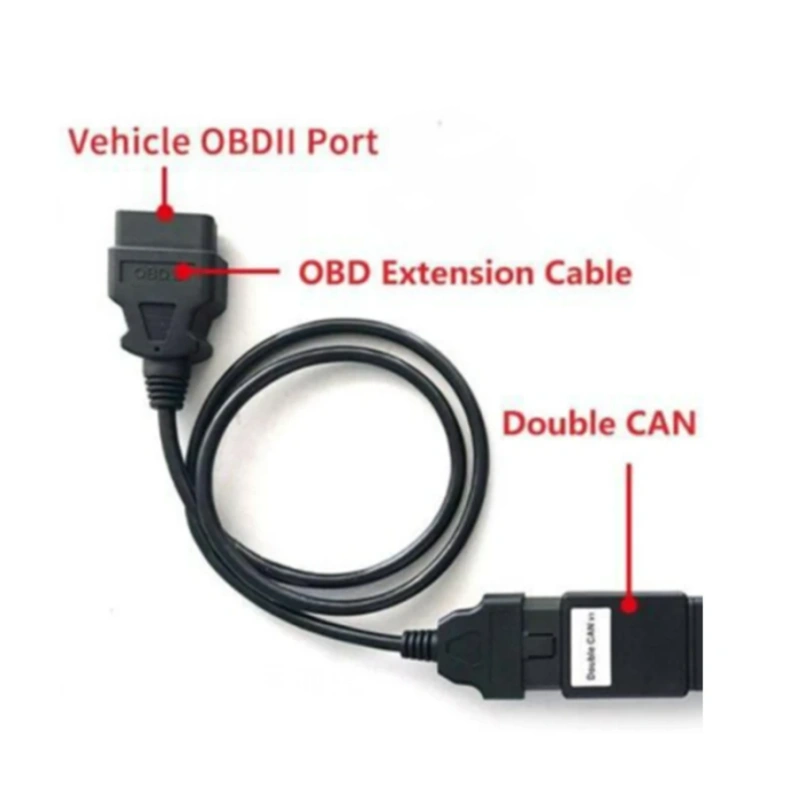 Mini ACDP Double CAN Adapter For Volvo Module12 & JLR KVM Module 9 with 16 Pin OBD Cable