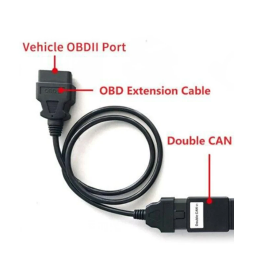 Mini ACDP Double CAN Adapter For Volvo Module12 & JLR KVM Module 9 with 16 Pin OBD Cable