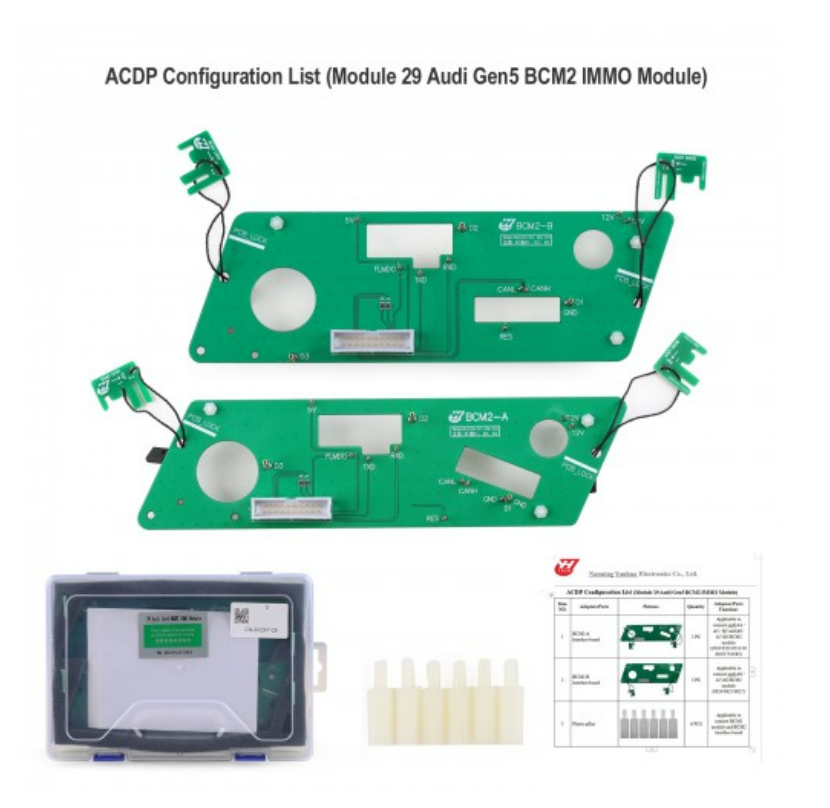 Yanhua ACDP Audi Gen5 BCM2 IMMO Module 29 with License A603