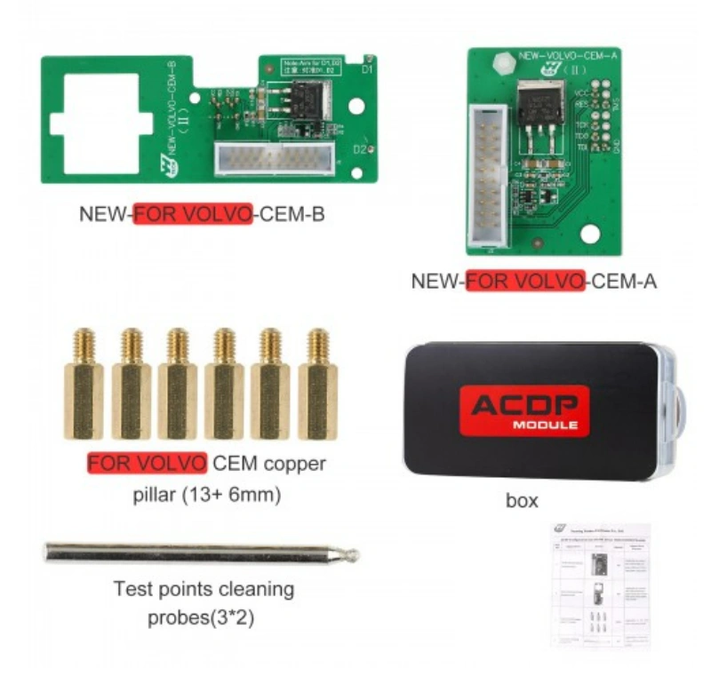 Yanhua Mini ACDP Module 20 New Volvo IMMO Module Supports Reading CEM DATA by ICP mode/Programming new keys via OBD mode