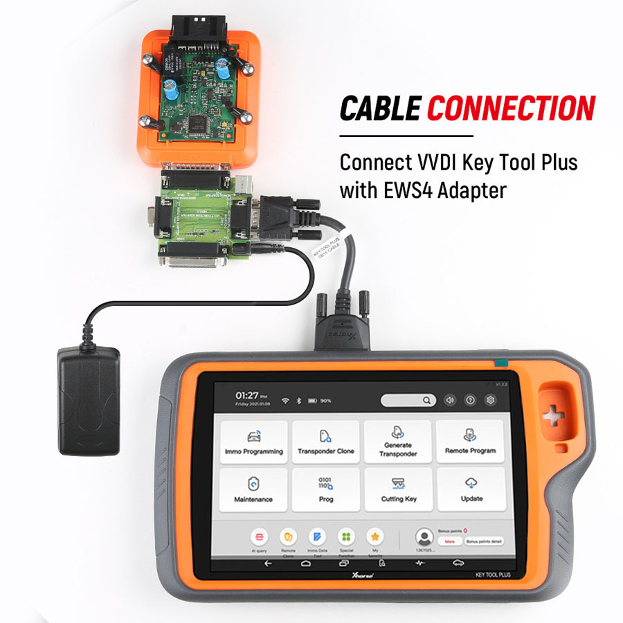 Xhorse XDKP30 Multi Function Adapter BOSH ECU + Benz EZS + EWS4 + Renew 4 in 1 for VVDI Key Tool Plus and Mini Prog