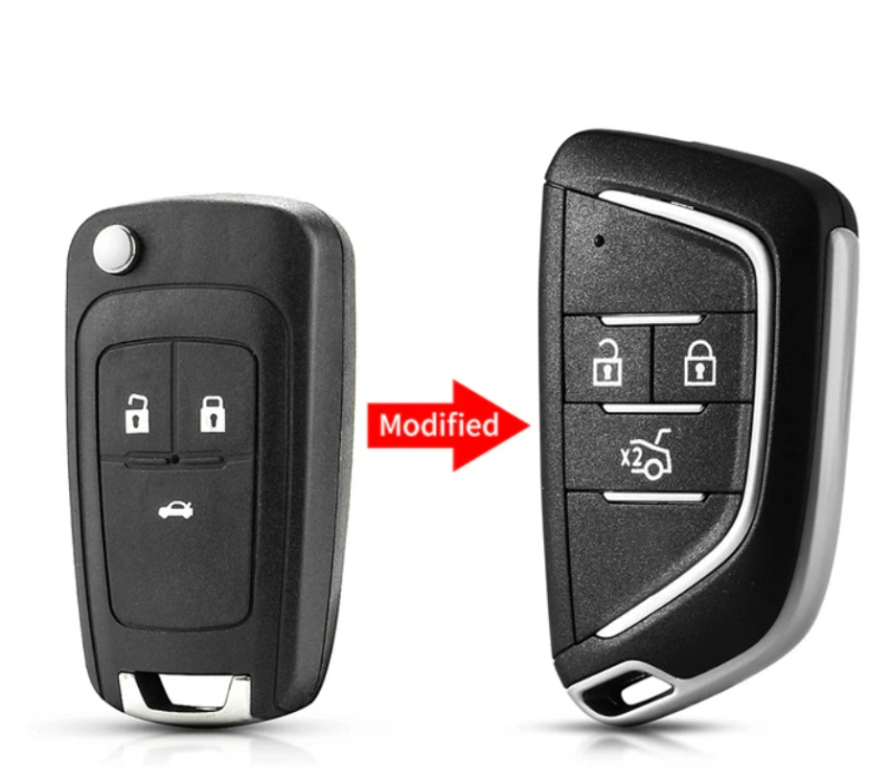 For Chevrolet Cruze Epica Camaro 2 3 3+1 4+1 Button Modified Car Key Shell