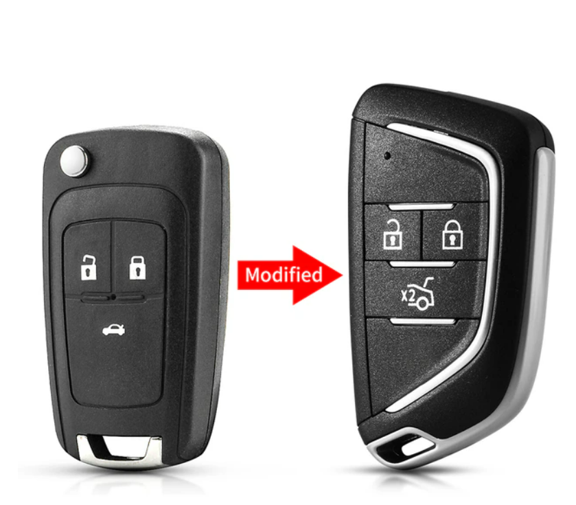 For Chevrolet Cruze Epica Camaro 2 3 3+1 4+1 Button Modified Car Key Shell