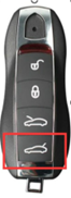 For porsche Cayenne 3 / 4 button remote Key shell