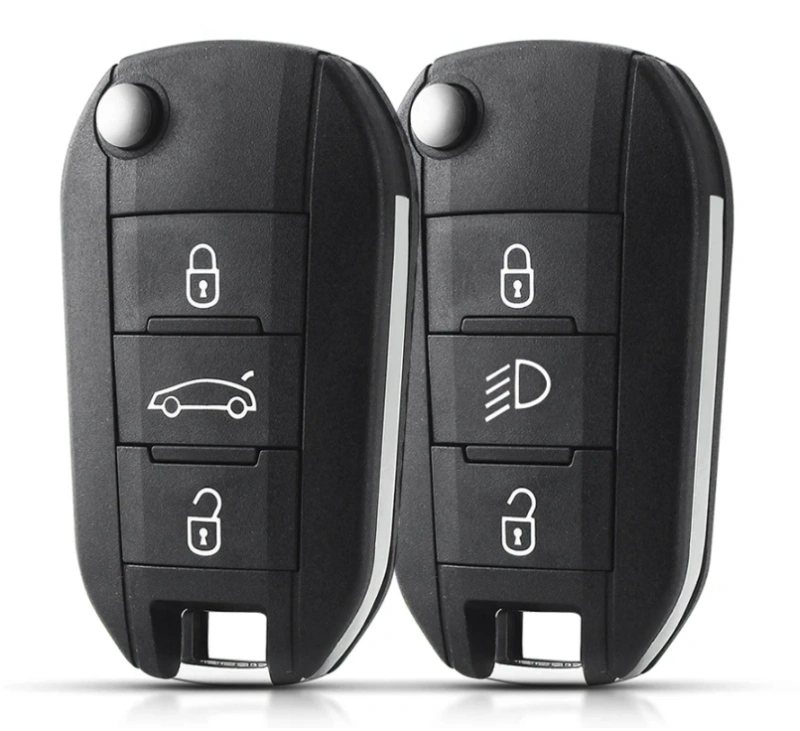 3 Buttons Key Shell For Peugeot 208 2008 301 308 508 5008 RCZ For Citroen C-Elysee