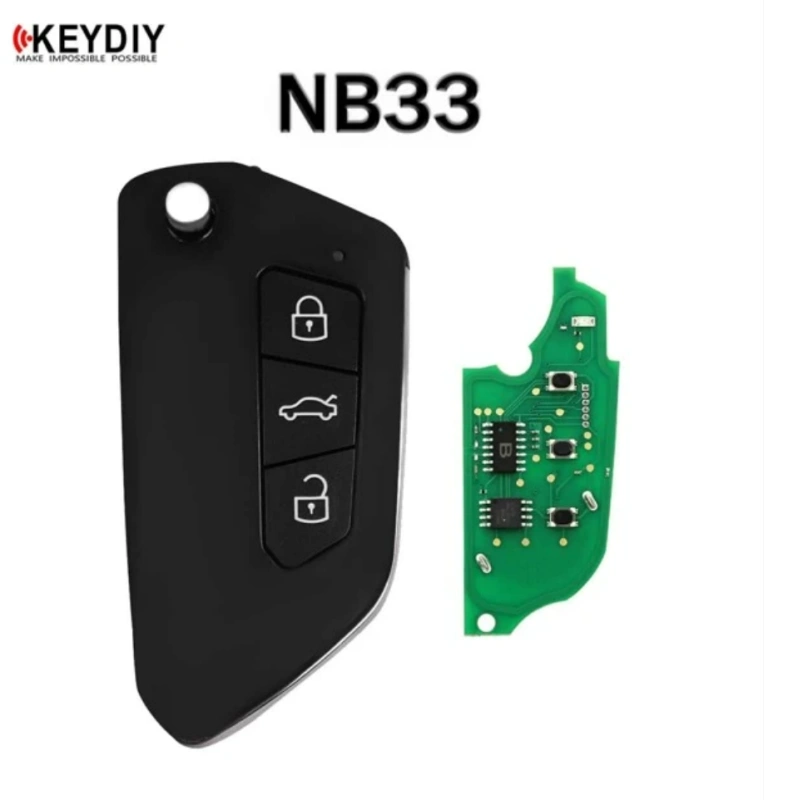 Keydiy KD NB33 Universal Flip Remote Key 3 Buttons VW Type NB33