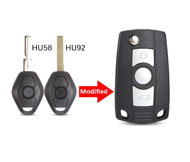 For BMW 3 Buttons Modified Remote Flip Key Shell