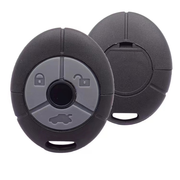 Coque Télécommande Clé Voiture 3 Boutons Pour Rover MG TF ZR ZS - Noir PVC, Remplacement Étui Seul