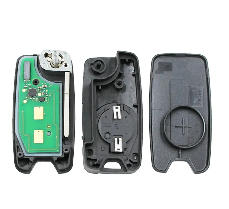 Original PCB+ aftermarket key shell 4 Button Flip Car Remote Key 433MHz  4A Chip for Chrysler Jeep Renegade  with SIP22 Blade