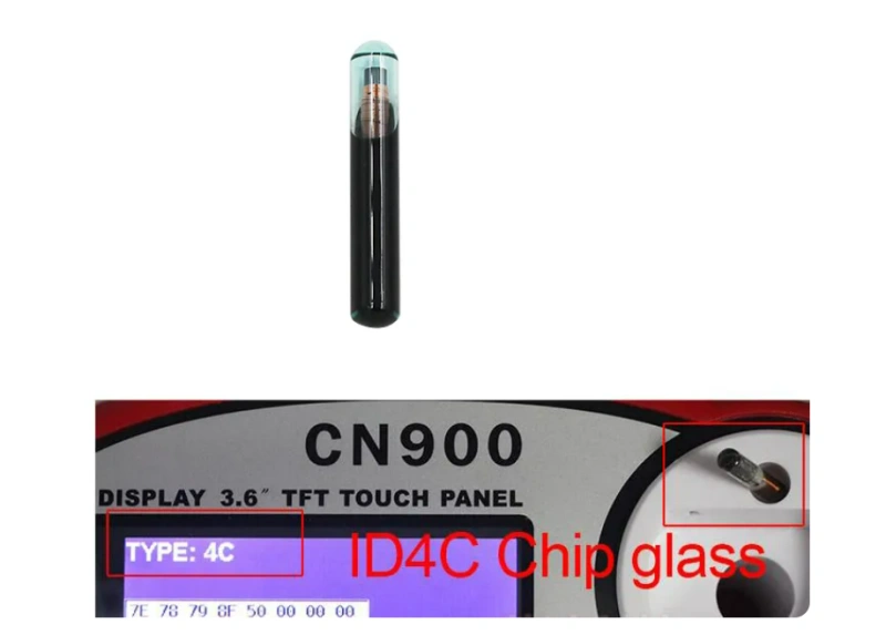 Original ID4C 4C Texas chip Glass transponder 4C chip