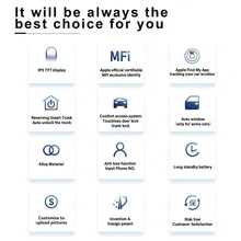 CF930 Modified Universal Smart Remote Key LCD Screen For BMW For Kia For Benz For VW Comfort Keyless Entry Korean/English
