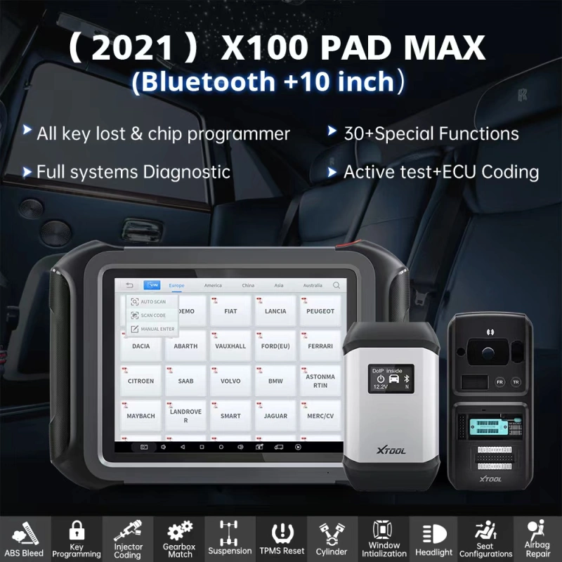 XTOOL X100 MAX Key Programming Tool All System Diagnostics reset immobilizer With CAN FD Active Test All Key Lost