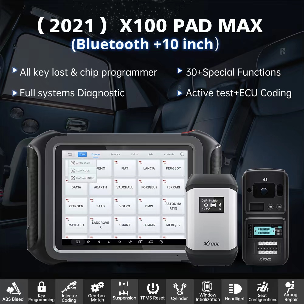 XTOOL X100 MAX Key Programming Tool All System Diagnostics reset immobilizer With CAN FD Active Test All Key Lost