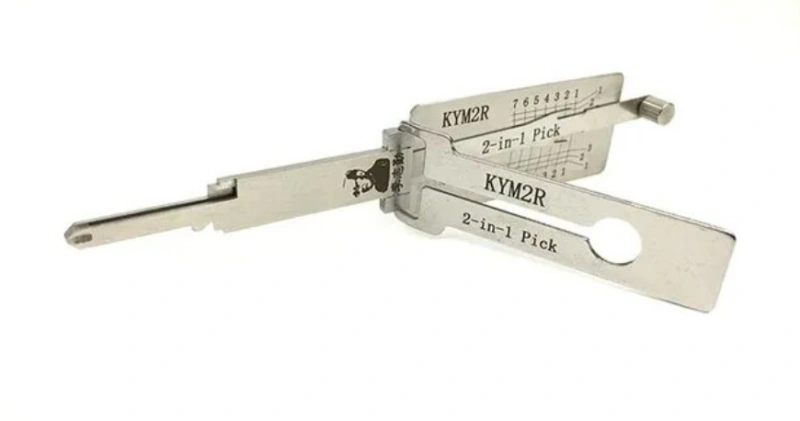 Original Lishi Locksmith Tool Kym2r 2-in-1 Lock Pick & Decoder