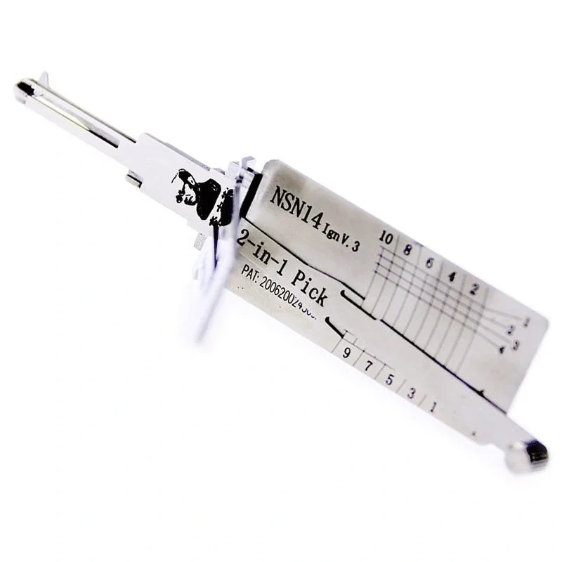 Original Lishi 2 in 1 tool NSN14 Ign V.3 for Nissan subaru