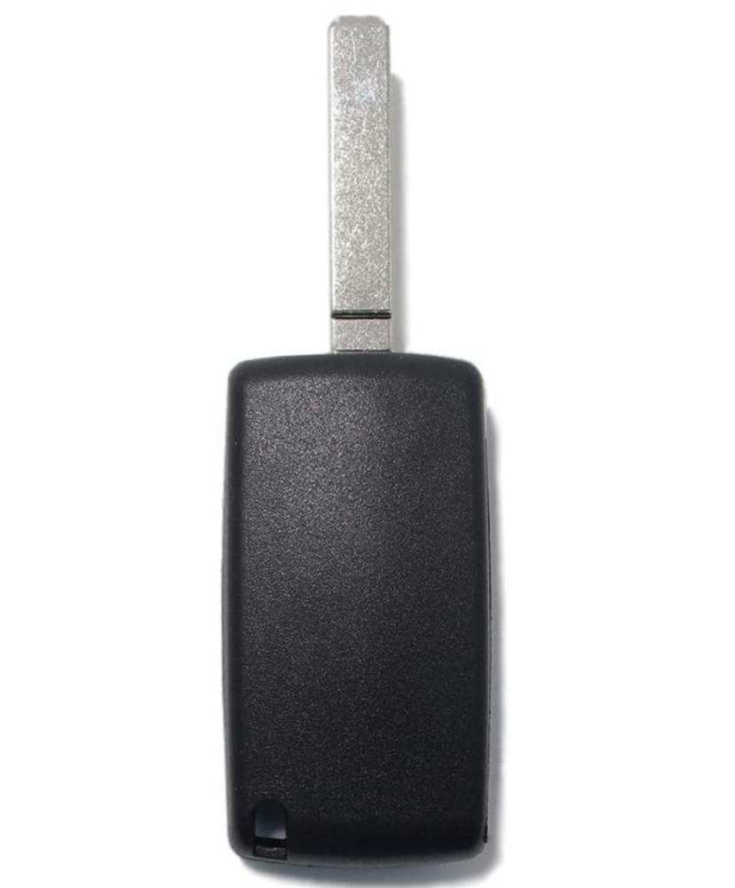 No logo For Peugeot 2 buttons with VA2 blade flip remote key shell without logo