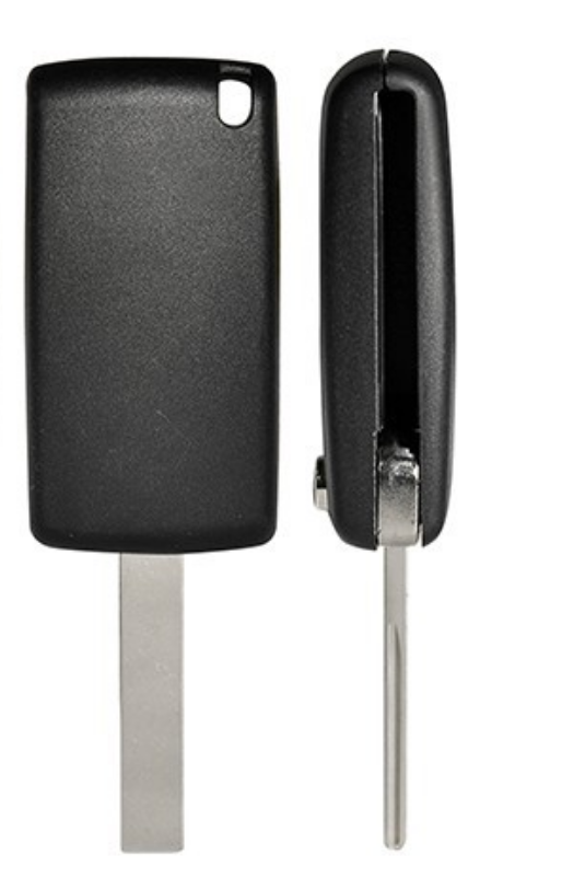 No logo For Peugeot 3 buttons truck with HU83 blade flip remote key shell without logo