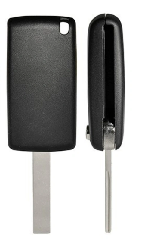 No logo For Citroen  3 buttons with HU83 407 blade flip remote key shell with light button without logo