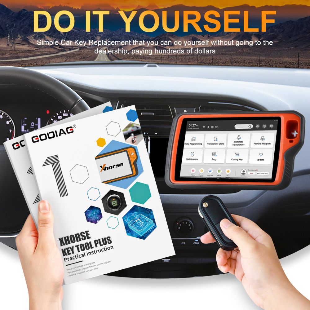 GODIAG Key Tool Plus Practical Instruction 1&2 Two Books for Locksmith and Vehicle Maintenance Engineer