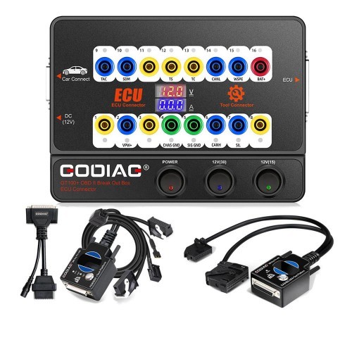 GODIAG GT100+ Breakout Box+BMW CAS4 and FEM Test Platform Support All Key Lost with Electronic Current Display