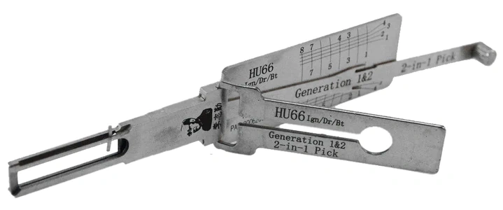 Original Lishi 2 in 1 tool HU66 (single lifter) for VW,Audi SKODA SEAT Porsche