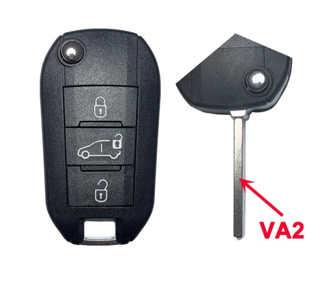 3 Buttons Key Shell Without logo For Citroen C-Elysee