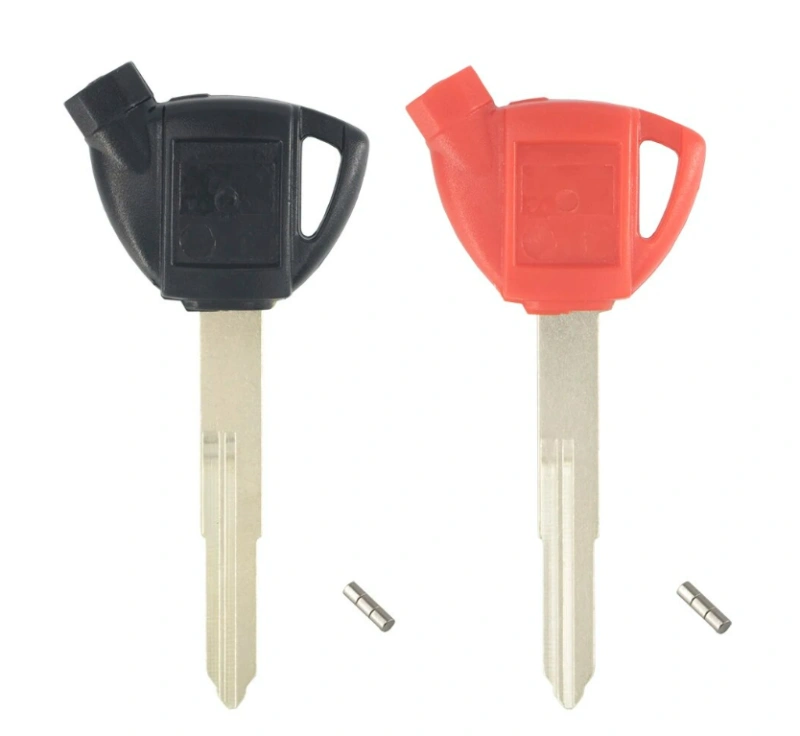 For Suzuki Motorcycle Magnet Key transponder Key Blank red blue black color