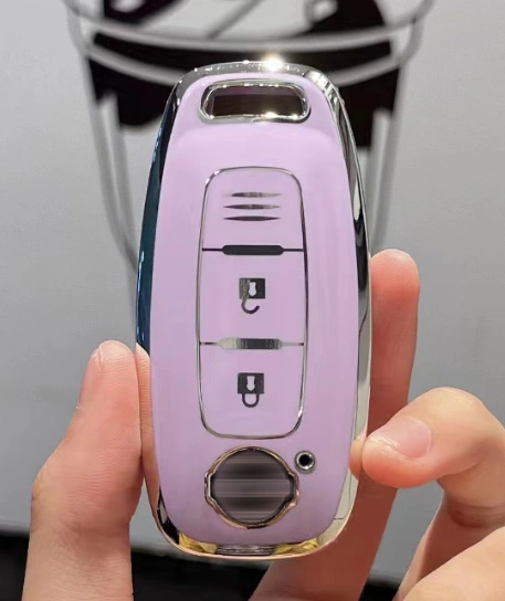 TPU Car Key protective Case For Nissan 2 button remote key, can choose color
