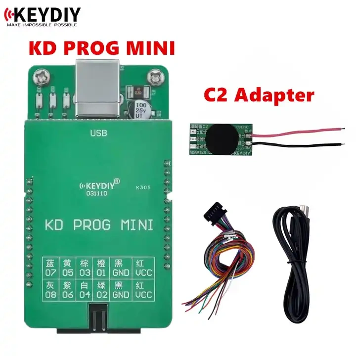 Original KEYDIY KD PROG MINI & C2 Adapter Reading Dashboard Data Support VW MQB Programming Function Working with KD-MATE and KD-MAX