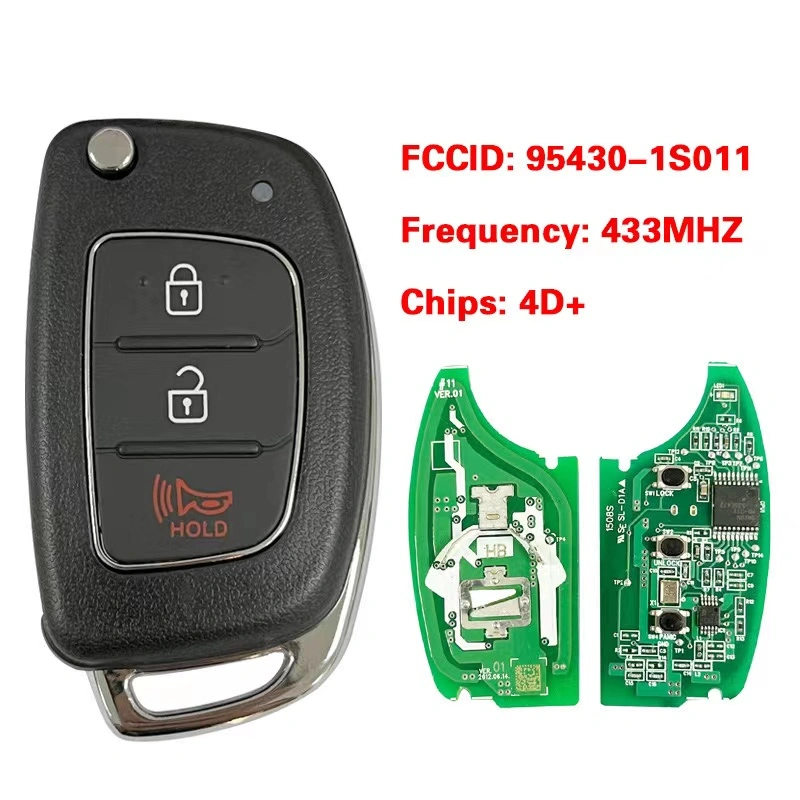 For Hyundai 2+1 button remote Key 433MHz with 4D chip FCCID 95430-1S011