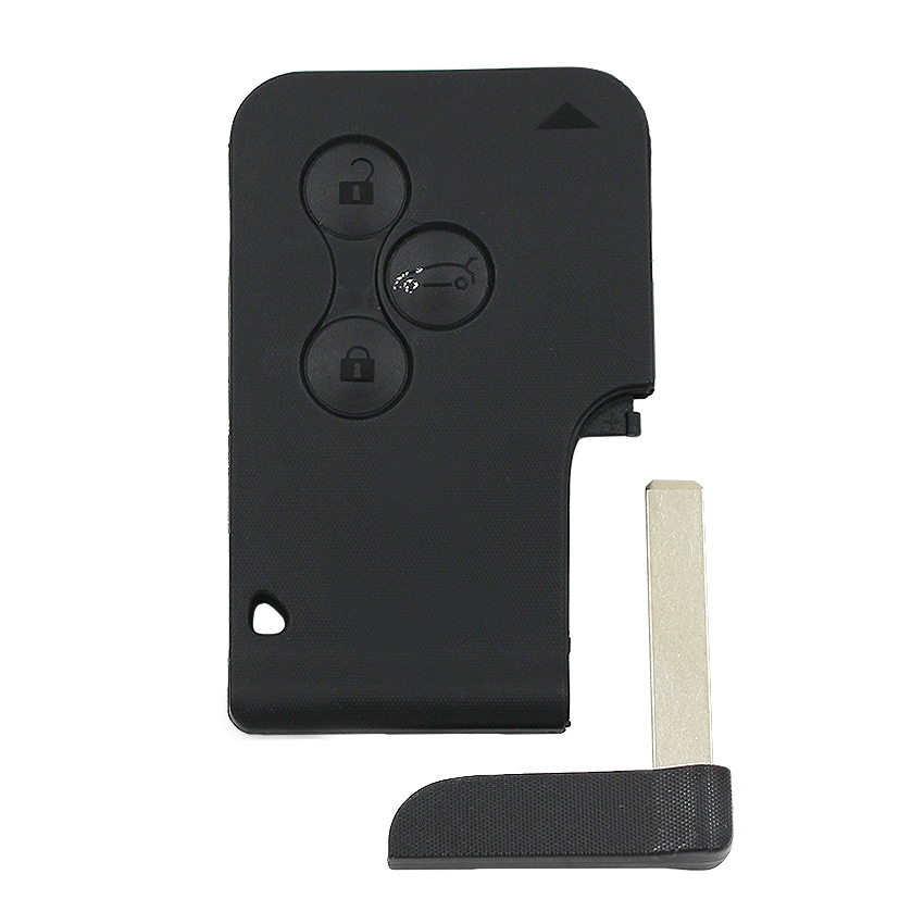 For Renault Megane Scenic 3 button remote key card shell, button is light black