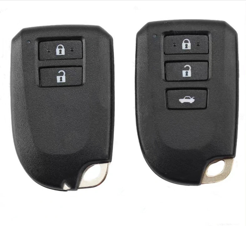 For Toyota Yaris Vios Smart Keyless Remote Key Shell With Emergency Blade