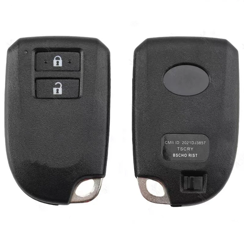 For Toyota Yaris Vios Smart Keyless Remote Key Shell With Emergency Blade