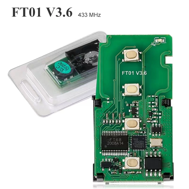 For Toyota keyless go smart remote key PCB circuit Board 0020C 8A CHIP TMS37200 433/434MHz FT01 V3.6  Camry Corolla 2014 GCC P4[00 00 88 88]