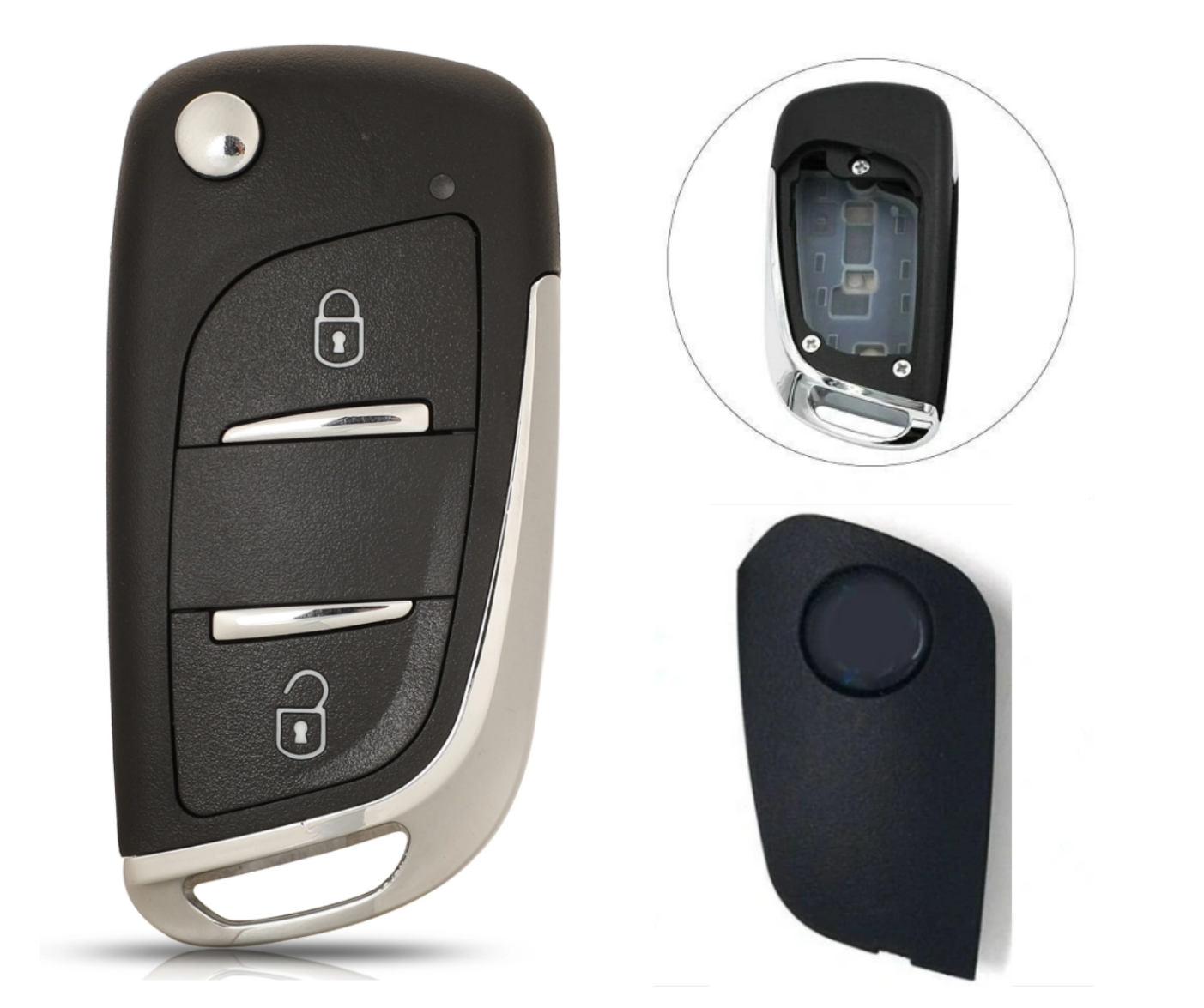 KEYDIY/XHOSE 2 Buttons key shell without key blade