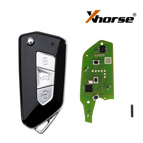 Xhorse 3 Buttons Wire Remote Key XKGA81EN XKGA82EN Electroplated Matte GA08 Style