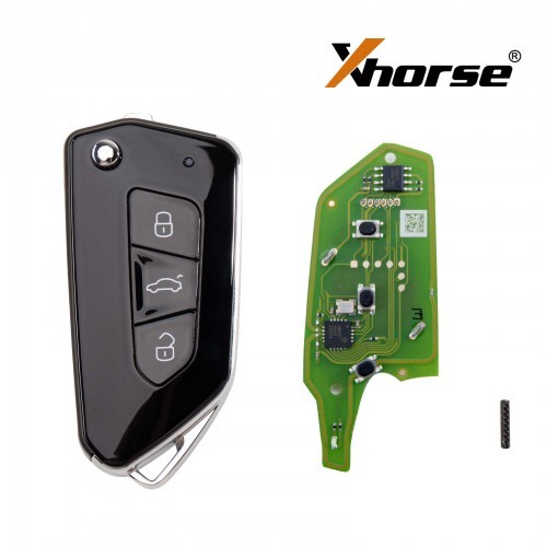 Xhorse 3 Buttons Wire Remote Key XKGA81EN XKGA82EN Electroplated Matte GA08 Style