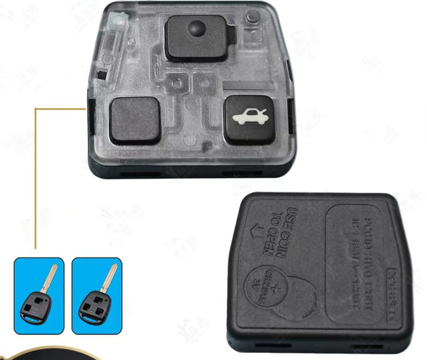 For toyota 2 3 button remote key shell