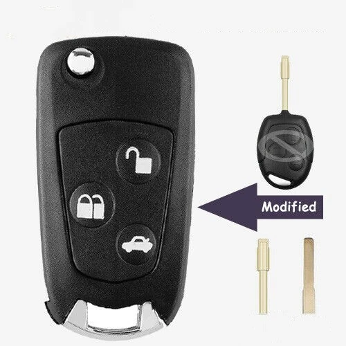 For Ford Mondeo Focus 3 Button Modified Car Key Case Fob